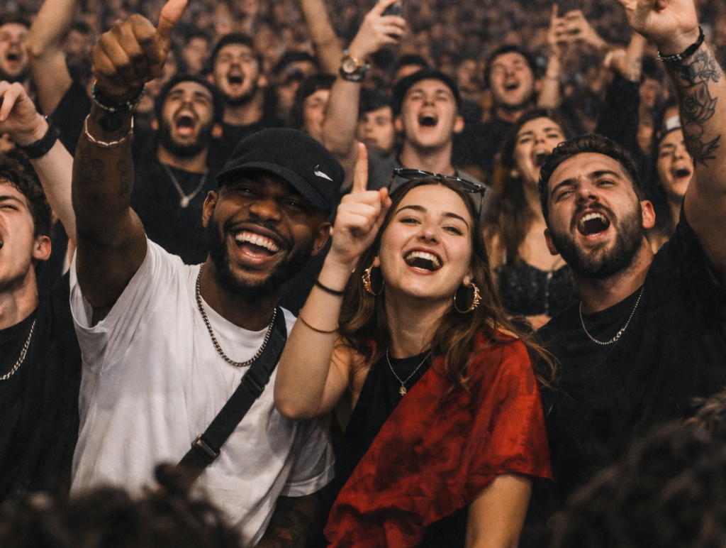 image of a crowd in a concert